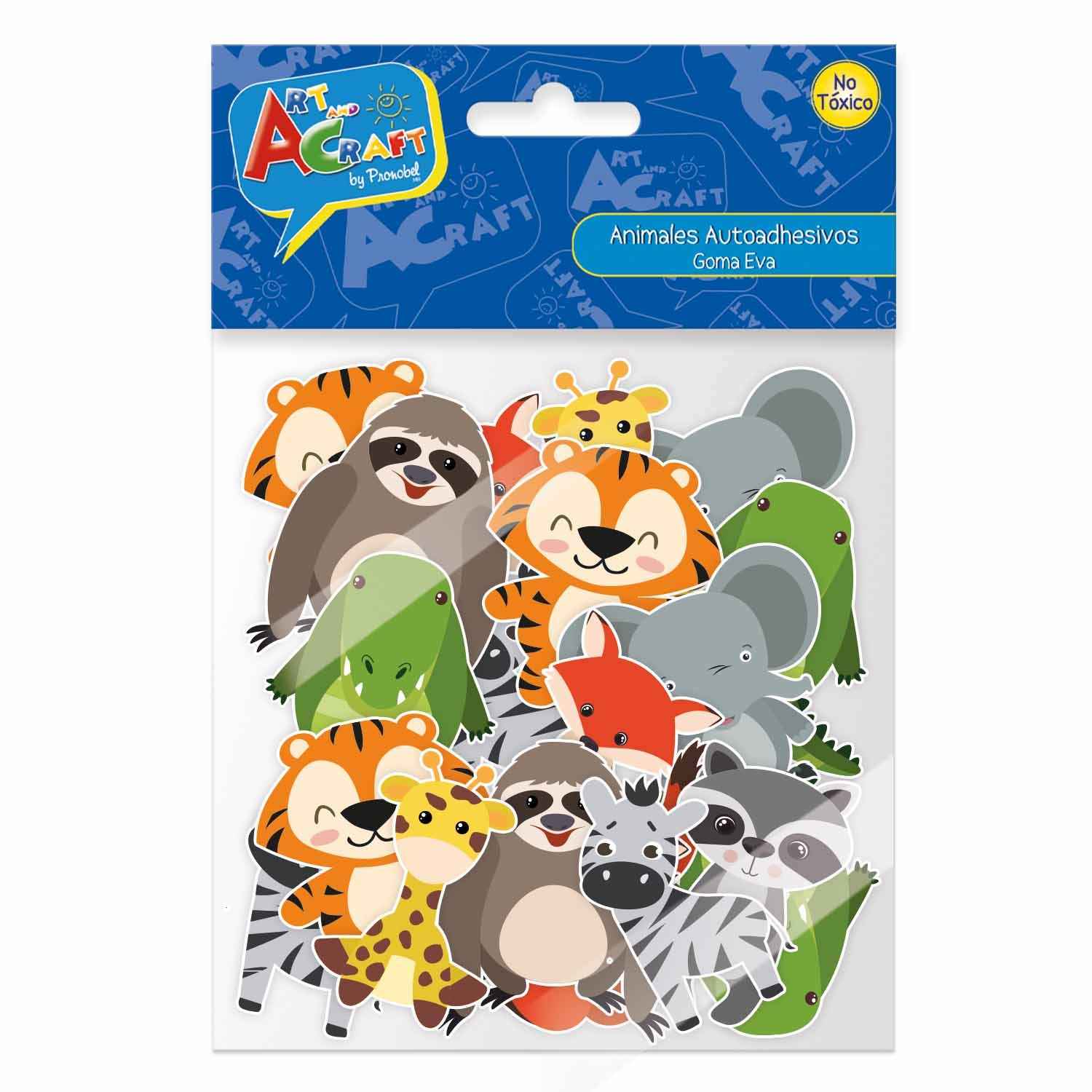 Figura Animales Goma Eva 48 Piezas | Art & Craft